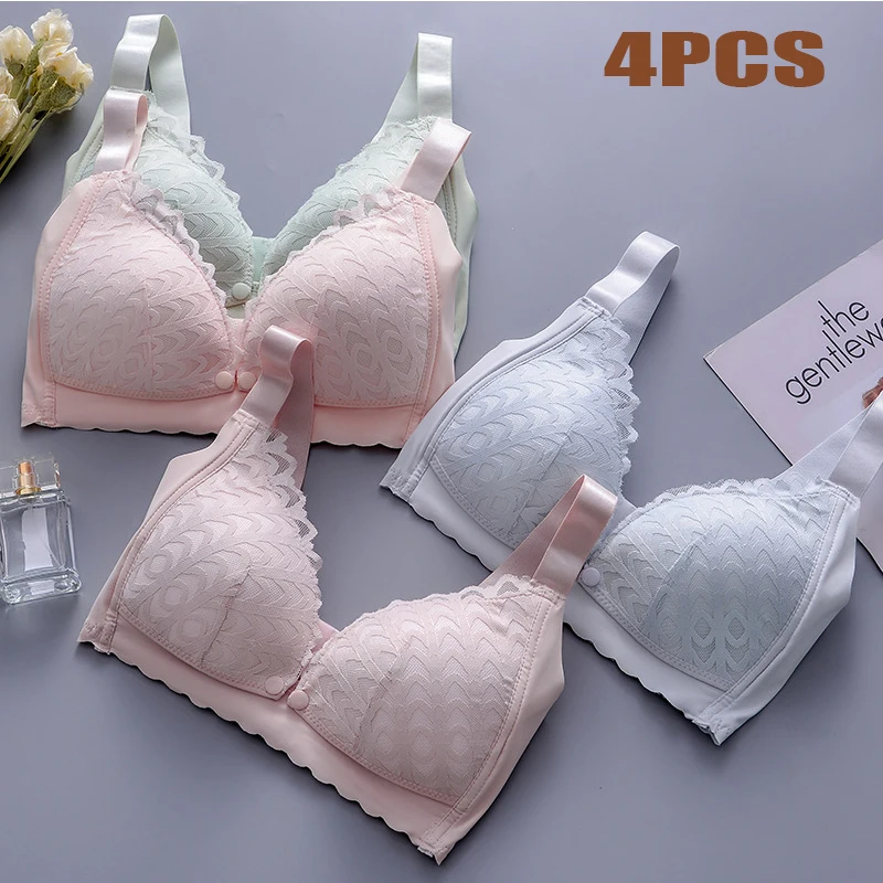 

High Quality Non Steel Looped Anti Sagging Nursing Bra for Pregnant Women Comfortable Breathable and Sexy Double Chest Bra