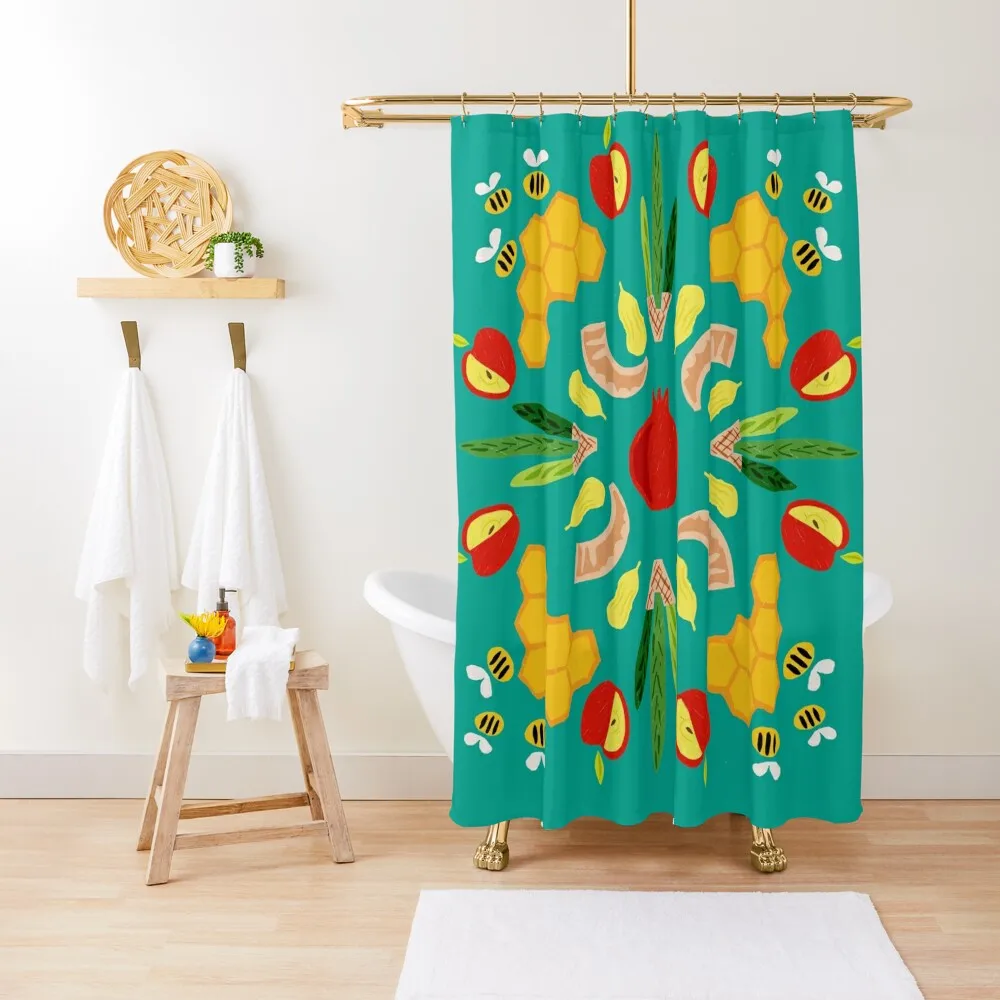 

Yomim Noraim Titanic Teal Shower Curtain Anime Bathroom Luxury Bathroom Curtain