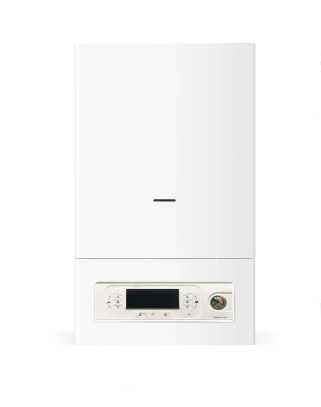 20KW Household Electric & Gas Dual Fuel Boiler with Double Heat Exchangers, Steel Shell