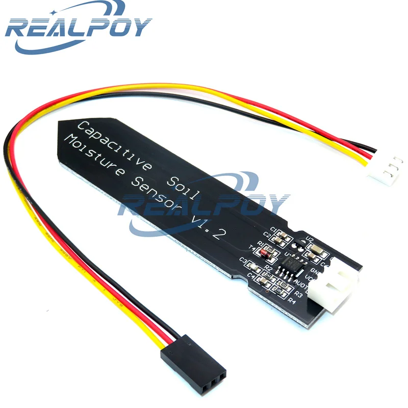 Capacitive soil moisture sensor module Corrosion Resistant wide voltage wire Analog Capacitive Soil Moisture Sensor V1.2