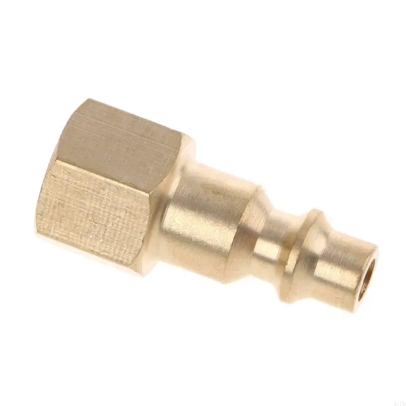 

E1PD Solid Brass 1/4" NPT Quick Connector Air Hose Fittings Air Compressor Coupler Pl