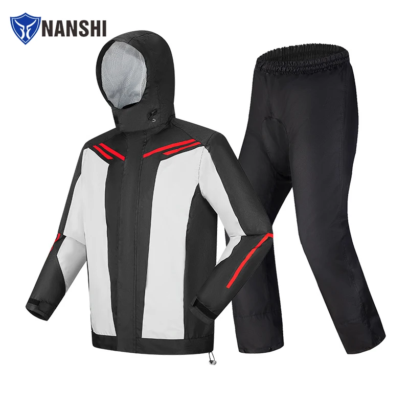 

Motorcycle Raincoat Split Jacket Pants Suit Reflective Impermeable Capa de Chuva Motoqueiro Chubasquero Moto para Motociclista