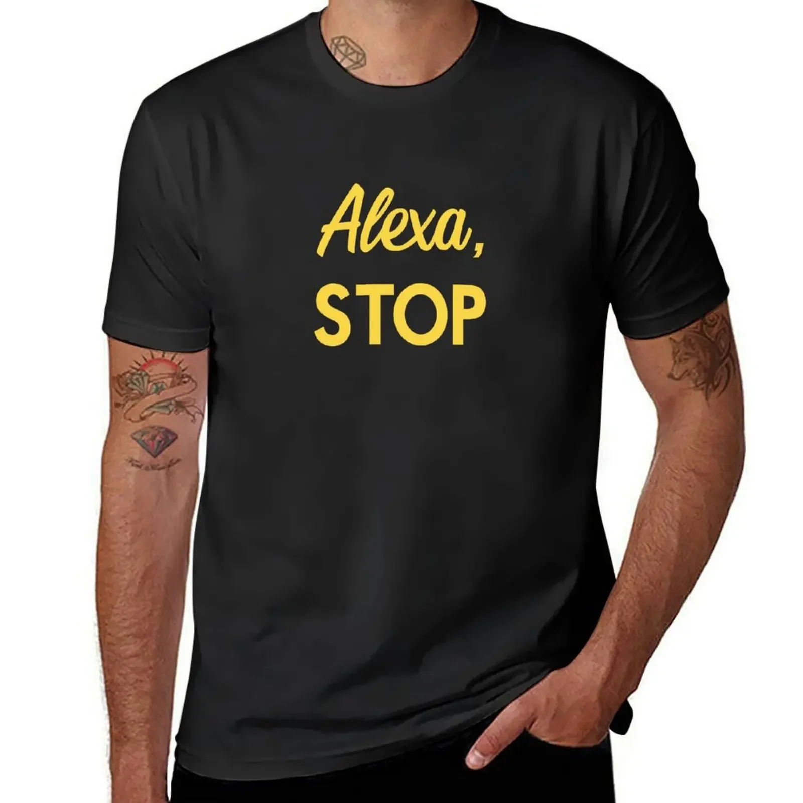 Alexa, stop solar opposites T-Shirt hippie clothes quick-drying t shirts for men cotton