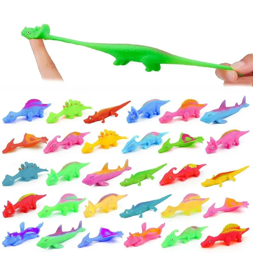 5pcs Catapult Launch Dinosaur Fun Tricky Slingshot Chick Practice Chicken Elastic Flying Finger Birds Sticky DecompressionToy