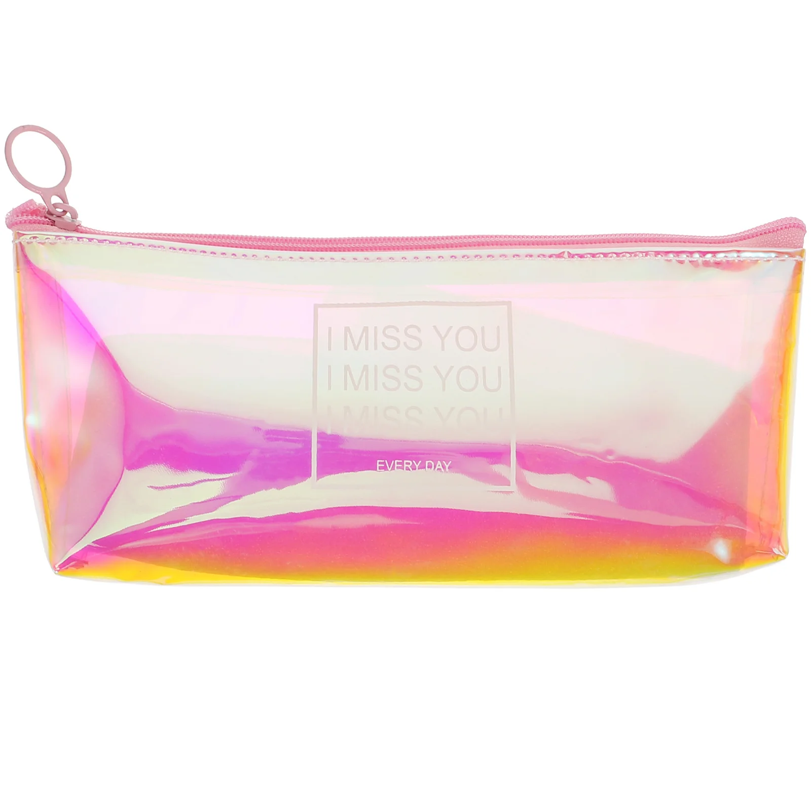 حقيبة أقلام لامعة أنيقة مقلمة مادة أرجوانية مقاومة للماء ومضادة للخدش بسعة كبيرة للسفر #3