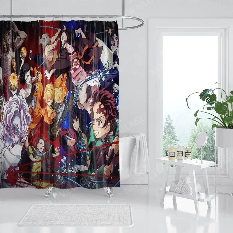 Waterproof fabric shower curtain Bathroom curtain accessories 180x200 Bath curtain for shower 240*200 cartoon cute decor 240x200