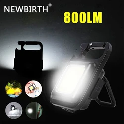 Mini LED WorkLight Portable Pocket FlashLight Keychains USB Rechargeable Outdoor Camping LIGHT Small Light Corkscrew