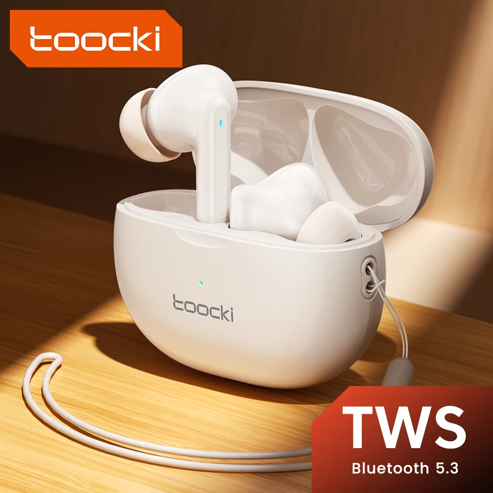 

Toocki Bluetooth Earphone TWS Wireless Headphons V5.3 Touch Control HiFi Stereo Earbuds With Microphone Warterproof Headsets