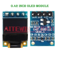0.42 inch OLED module white display module IIC interface Supermini 72x40 SSD1315 drive LCD IIC interface