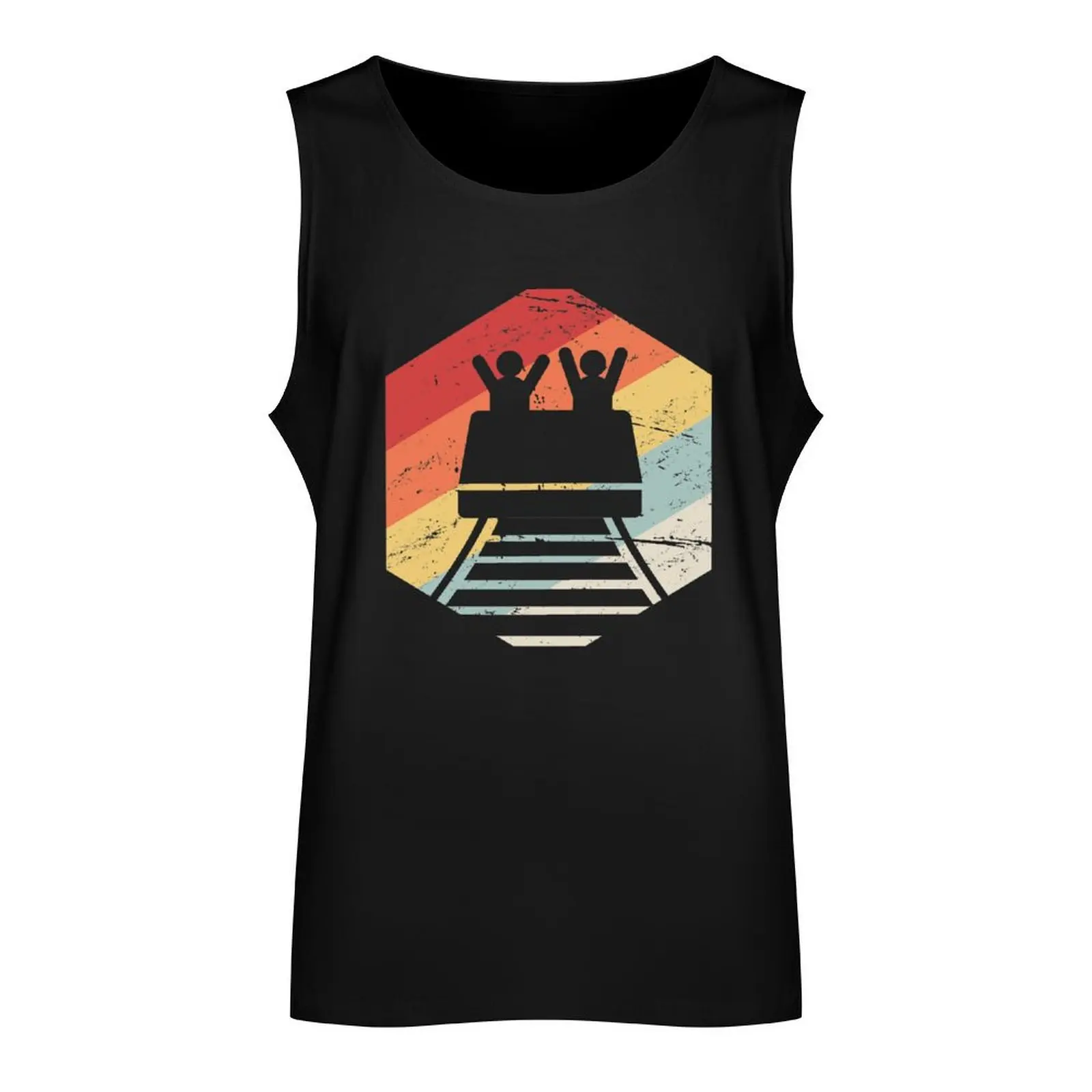 Roller Coaster Theme Park Thrill Ride Tank Top male top Men's gym