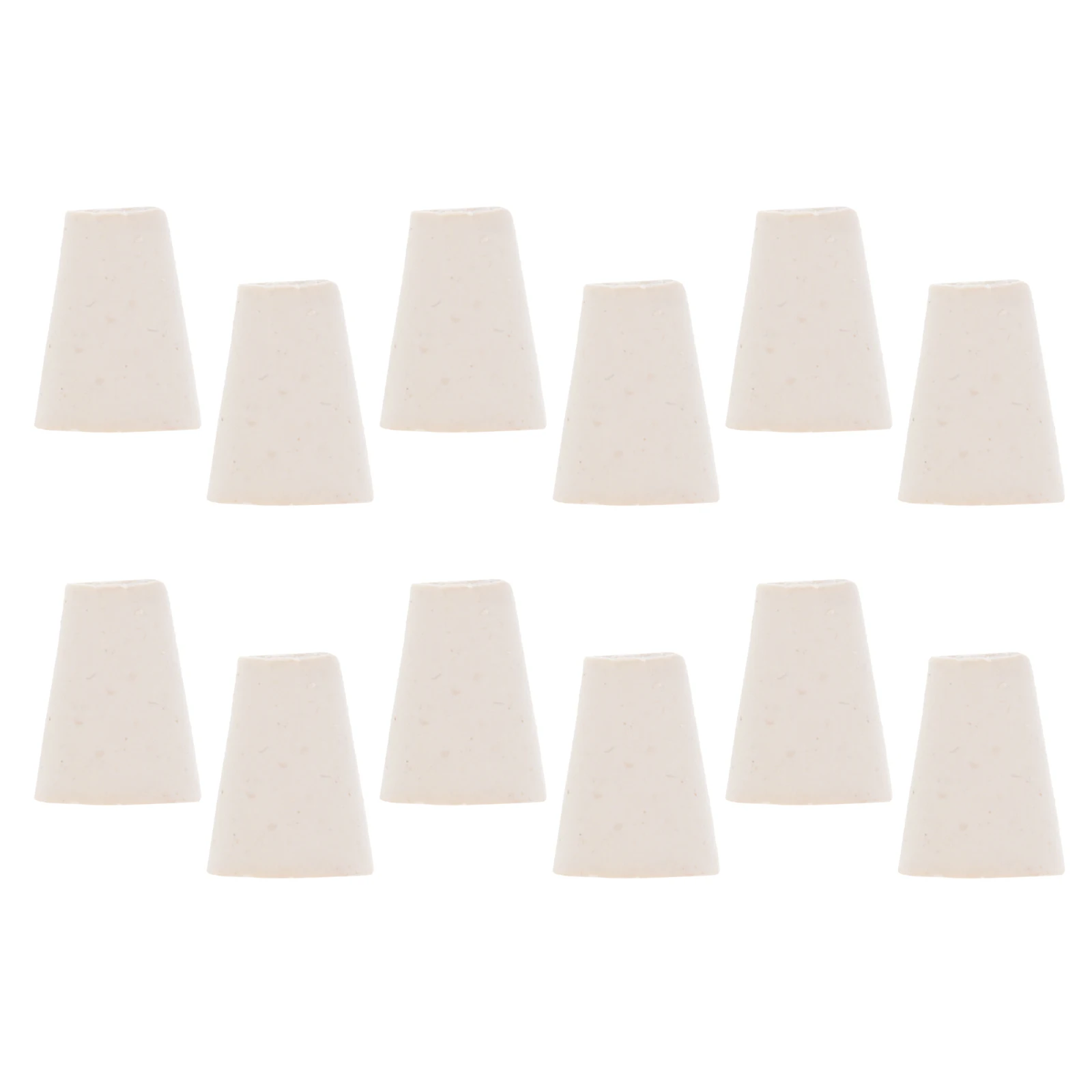 

100 pcs Rubber Stopper Solid Sealing Plug Test Tube Bottle Tapered Flask Lab Chemical Industry Use Rubber Plug Sealing