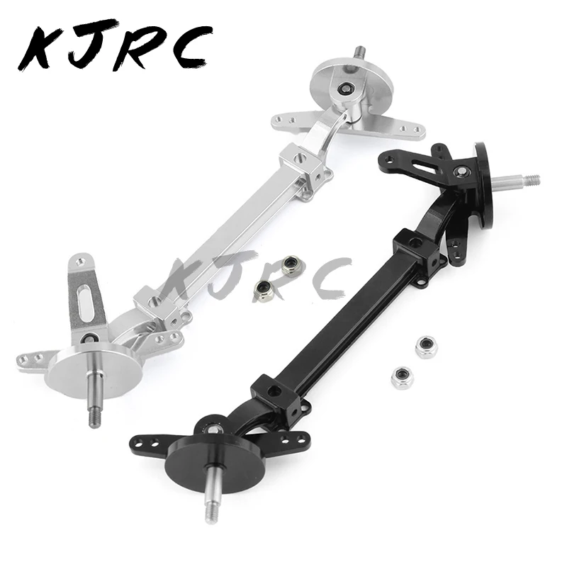 Metal Front Axle Steering Assembly Link Pole Linkage Rod No Power for Tamiya 1/14 RC Truck Tractor Car Upgrades Parts