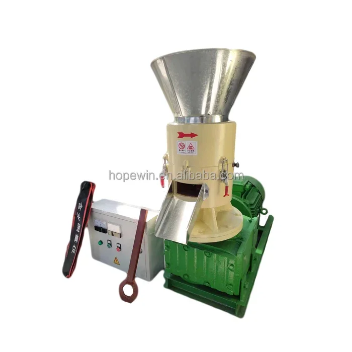 Sawdust wood shavings biomass fuel granulating machine, small wood pellet making machine