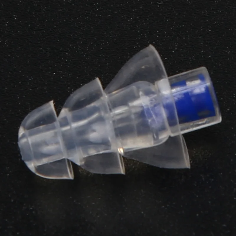 AIAI 2X 27Db Silicone Earbud Musician Filter Earplugs Noise Reduction Cancelling Hearing Protection Earbud Reusable (Blue)