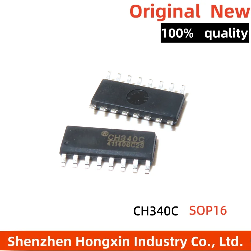 

10 pieces CH340C USB to serial chip with built-in crystal oscillator CH340 patch SOP16