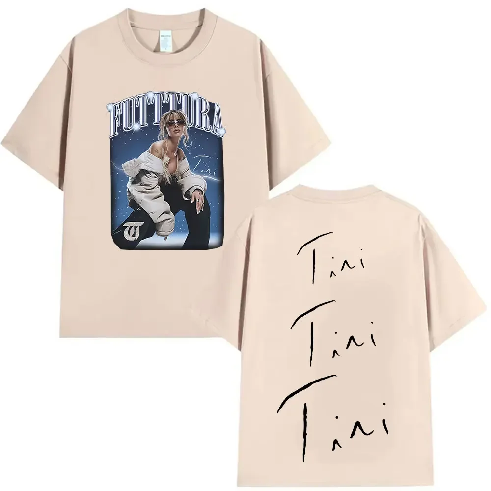 Zanger TINI STOESSEL F struttura Tour Nieuwe Album 2025 Grafische T-shirts Mannen Vrouwen Mode Harajuku Korte Mouw Katoen Tees streetwear