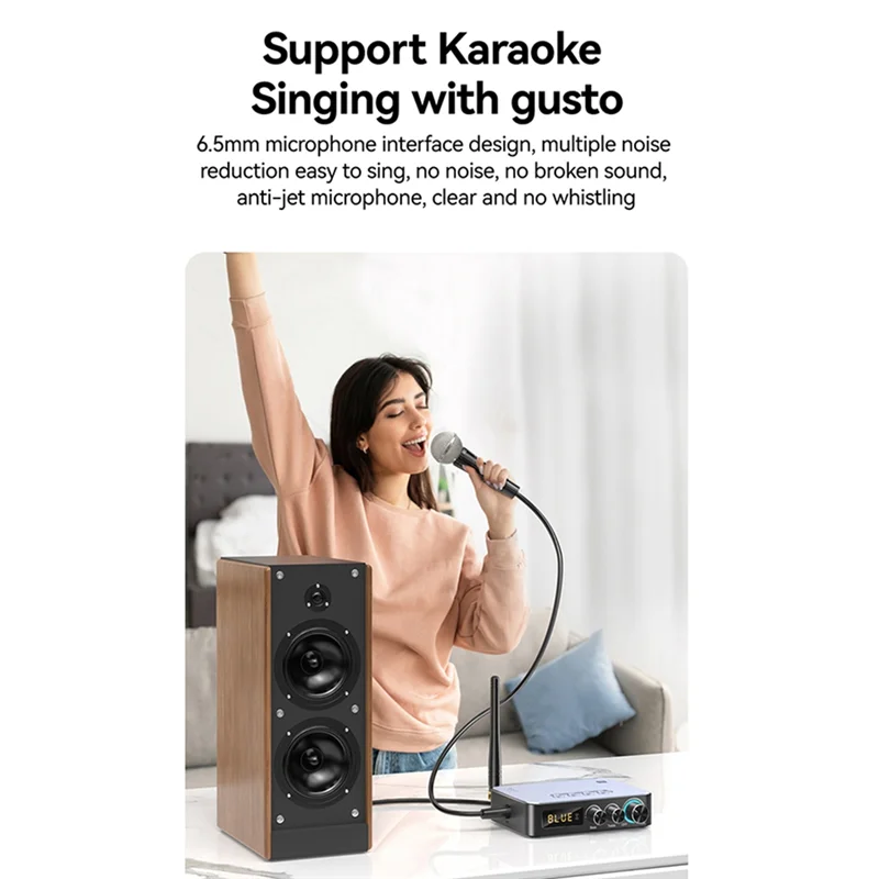 

Tebe NFC Bluetooth 5.1 Audio Receiver Transmitter Coaxial RCA Wireless Bass Treble Music Adapter FM Radio(M9)