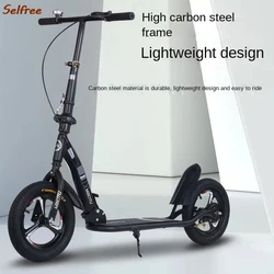 Selfree Folding Scooter Teenagers Over 10 Years Old And Adults Portable Two Wheeled Commuting For School Commuting Non-electric