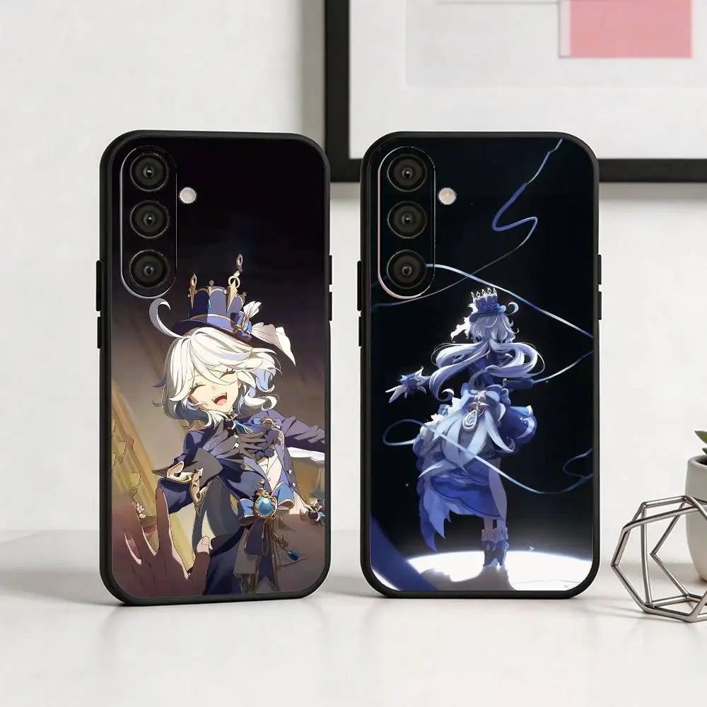 

Fennina G-Genshin I-Impact Phone Case For Samsung A73,A21s,A22,A31,A32,A52,A53,A71,A80,Soft Black Shell