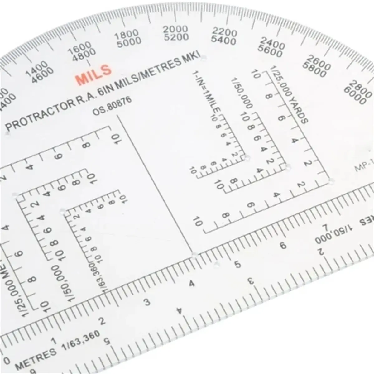 2026 New Protractor for Land Navigation, Geographic Coordinate Ruler UTM/MGRS Coordinate Scale, 6