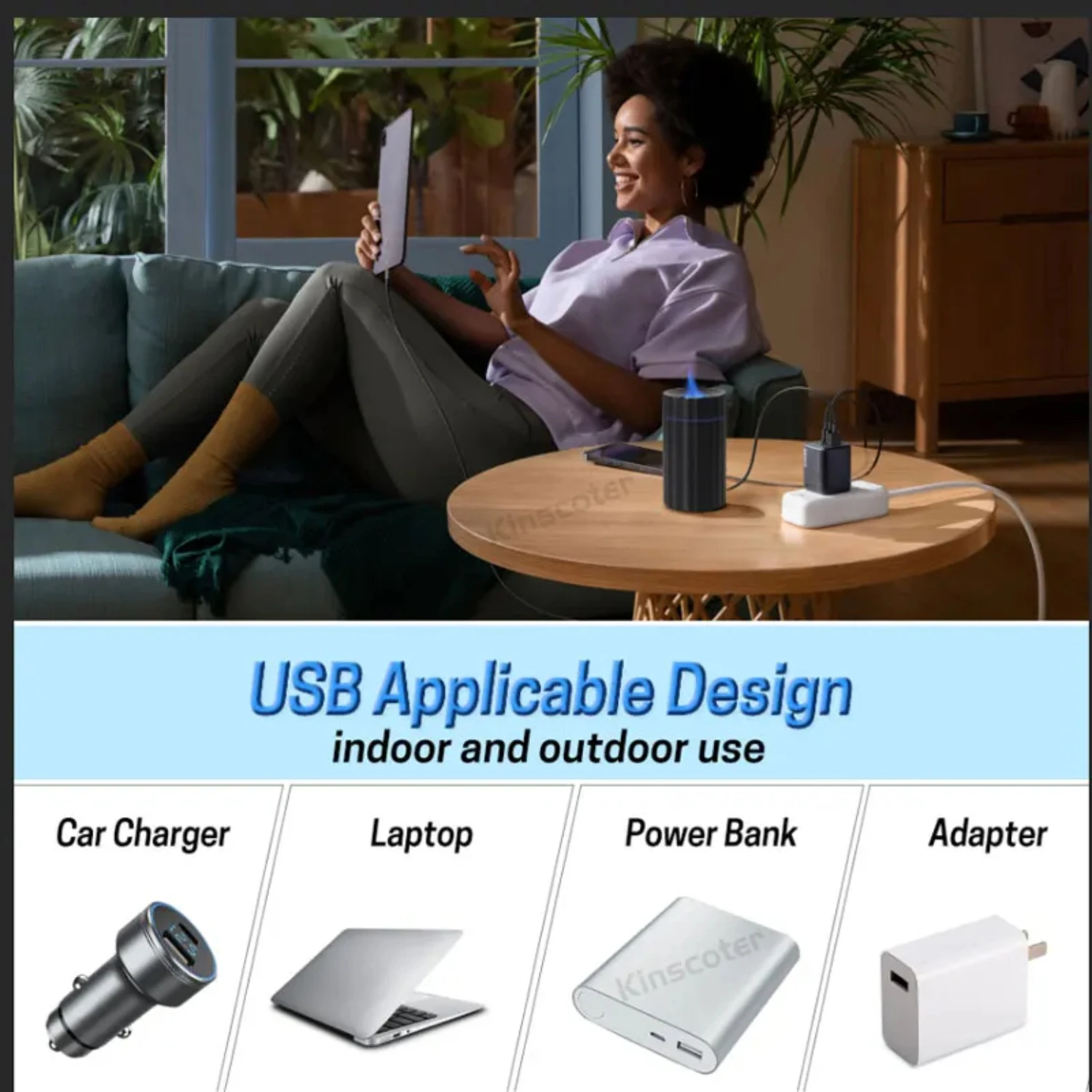 Neueste RGB Flamme Diffusor Aromatherapie Ätherisches Öl Difusor USB Tragbare Luftbefeuchter Ultraschall Vernebler Auto