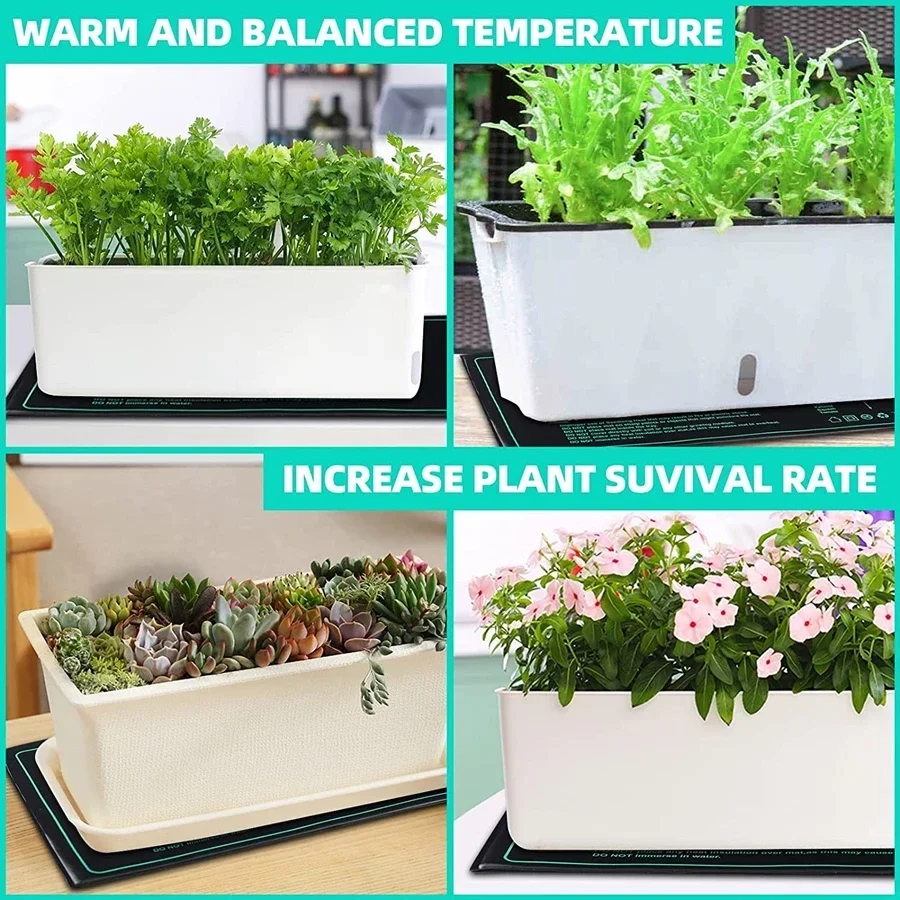 4 rozmiary 220V siewka UE mata grzewcza wodoodporne poduszka elektryczna hydroponiczne do rozpoczynania kiełkowania korzeni w szklarni