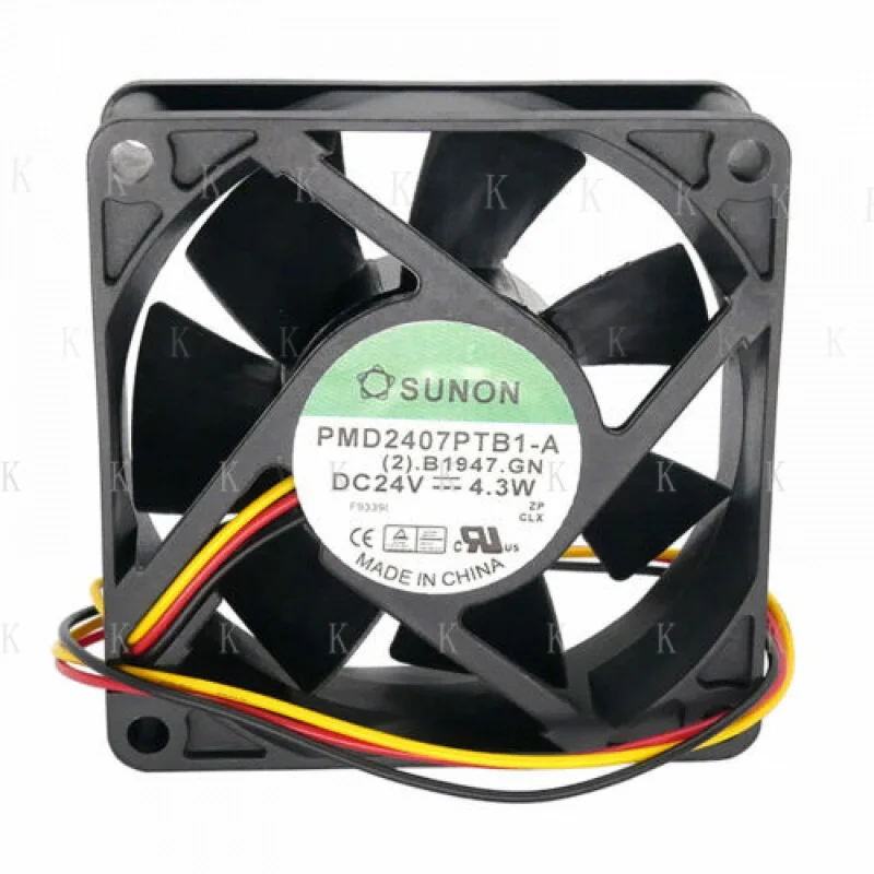 

C FOR Бесшумный охлаждающий вентилятор с большим объемом воздуха PMD2407PTB1-A 70*70*25 мм 24 В 4,3 Вт