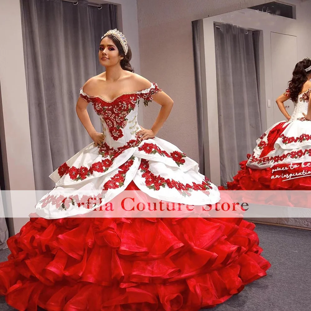 Exquisito vestido de quinceañera, 15 años, apliques con cuentas, dulce vestido de 16 años, vestidos de desfile, tren de barrido