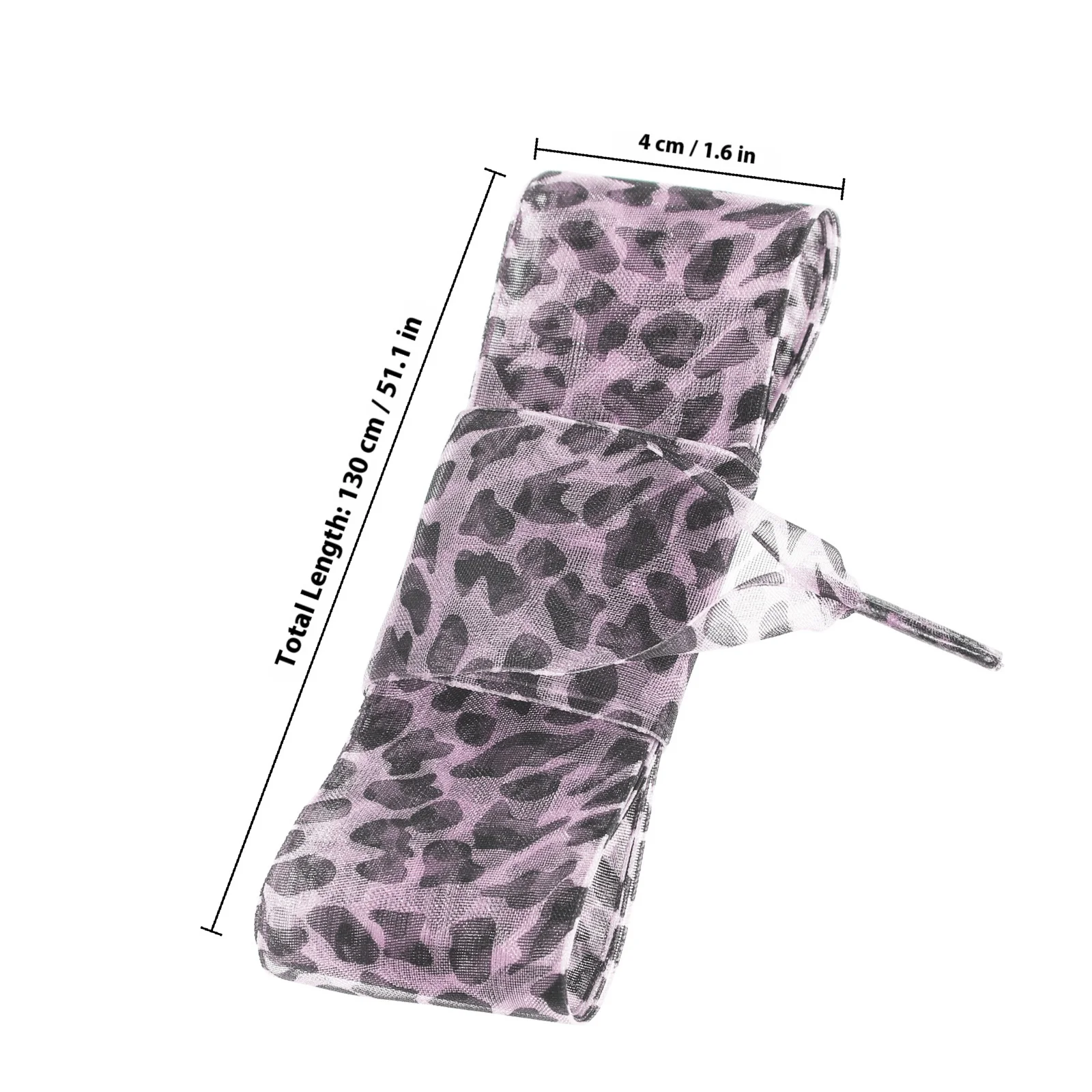 2 قطعة واسعة ليوبارد طباعة الشريط المسطح أربطة الحذاء استبدال لاستبدال Shoestrings أحذية رياضية الأحذية فستان الأحذية ديكور الأحذية #5