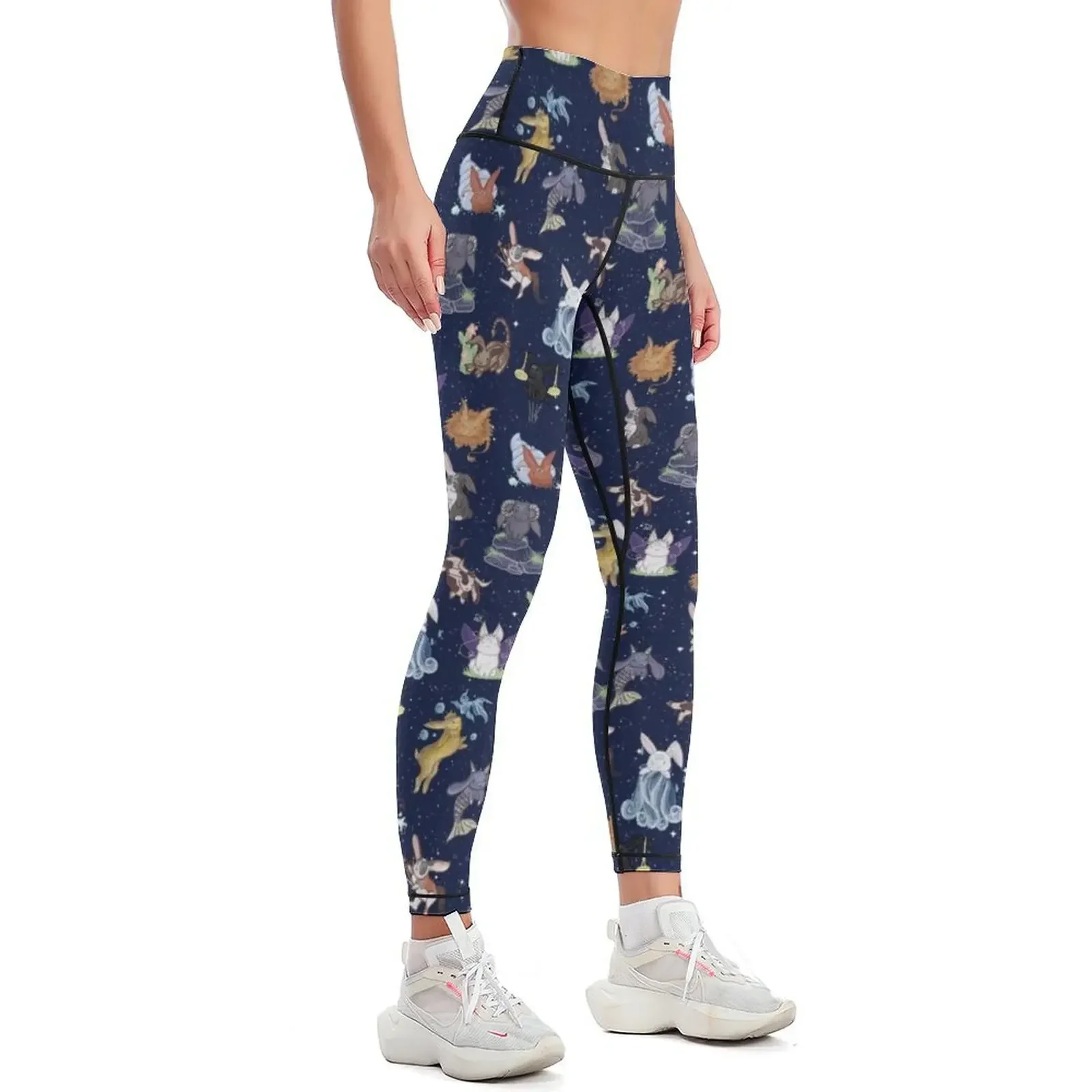 Zodiac Bunnies Leggings Women's gym sportswear for gym push up legging Jogger pants Womens Leggings