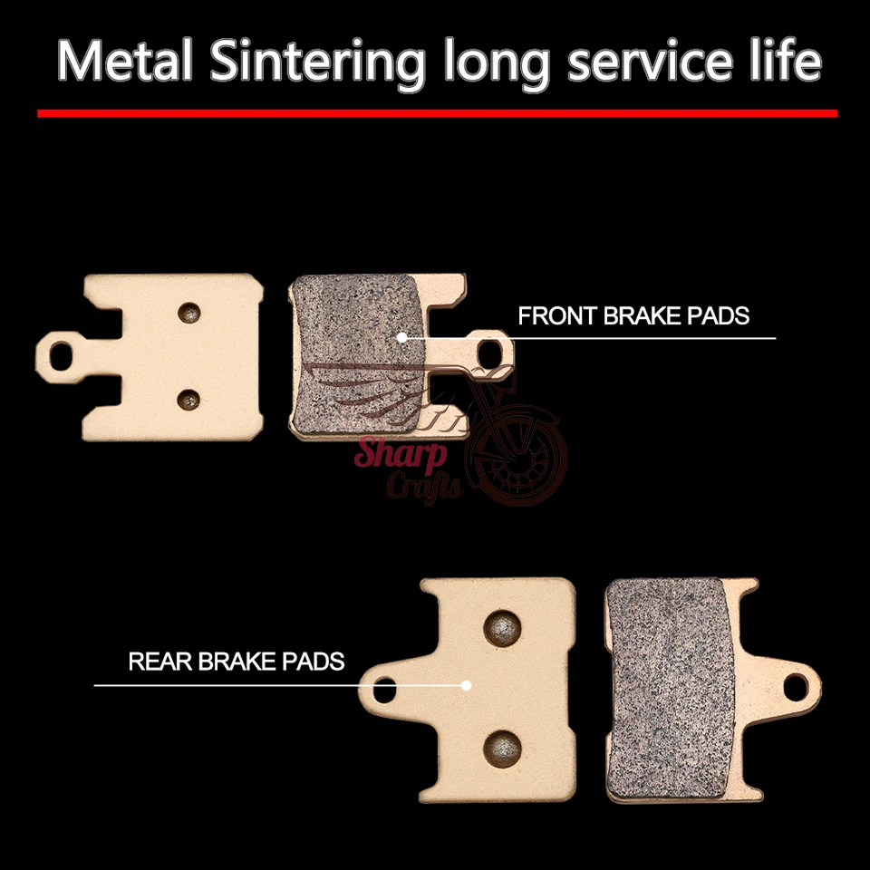 New Motorcycle Accessories Metal sintering Front Rear Brake Pads Disc For Suzuki GSXR1000 GSXR 1000 GSXR-1000 K3 2003-2004