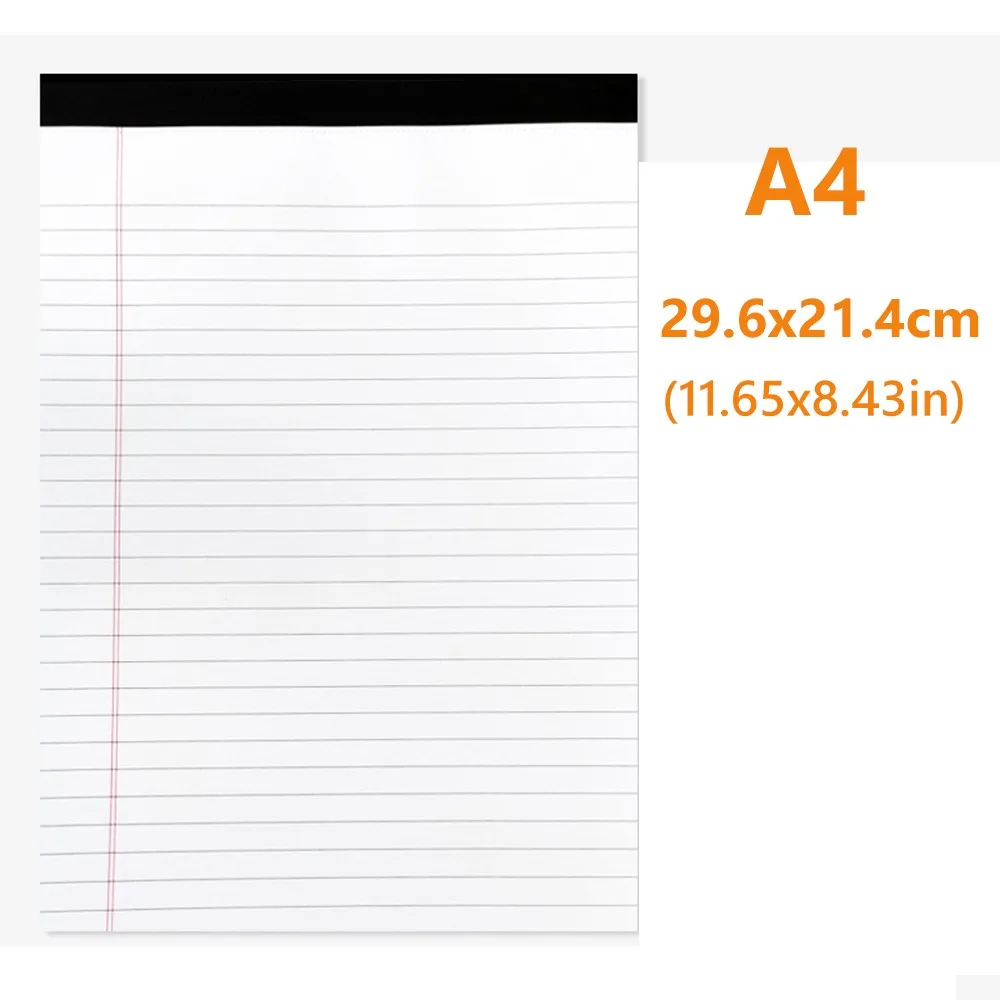 Multi-functional A5/A4 Notebook 50Sheets Tearable Legal Pad Notepad School Office