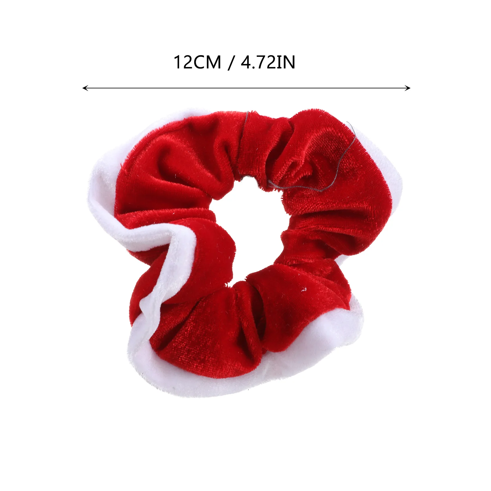 

20Pcs Christmas Hair Scrunchies Stretchy Flannel Hair Ropes Elastic Ponytail Holders for Party Wedding Holiday Gift Accessories