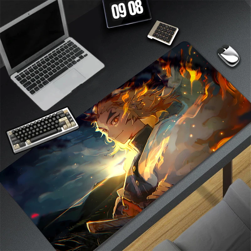 

Computer Game D-demon Slayer Mousepad Pad Rubber Mouse Mat Desk Gaming Non Slip Table Mat PC Gamer Cabinet Mousepad Keyboard Pad