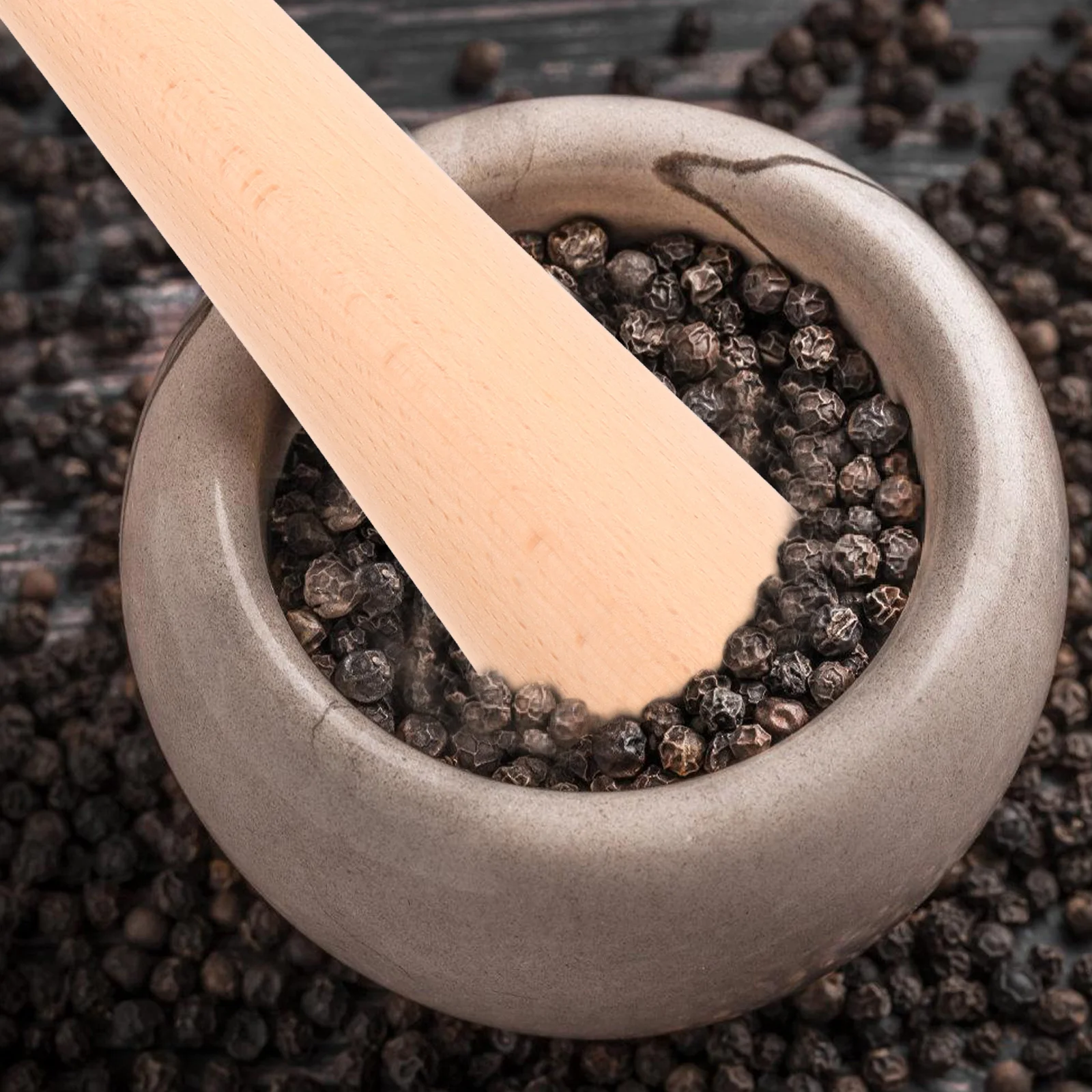 

Деревянная палочка для маринования, тампер для ферментации, гладкая ручка, антипригарная шлифовальная головка для квашеной капусты, кухонный гаджет, инструмент