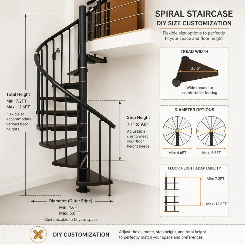 custom.Modern and Beautiful Indoor Apartment Staircase Durable Assembled Safe Metal Stairs
