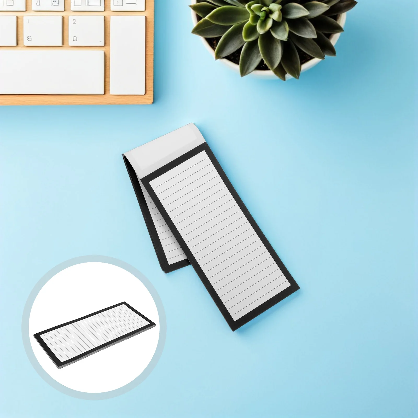 

8Pcs Retro Magnetic Notepad for Fridge - Blank Lined Memo Pads with Strong Magnet Back - Grocery List Pad 50 Sheets