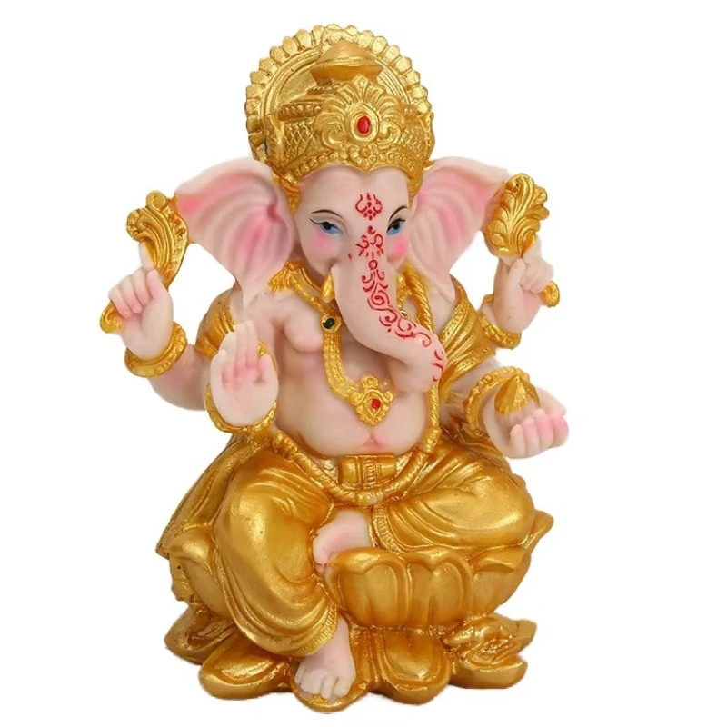 

Статуэтка слоновьего хобота из смолы, символ богатства, статуя Будды, украшение, фэн-шуй, праздничный подарок, модель