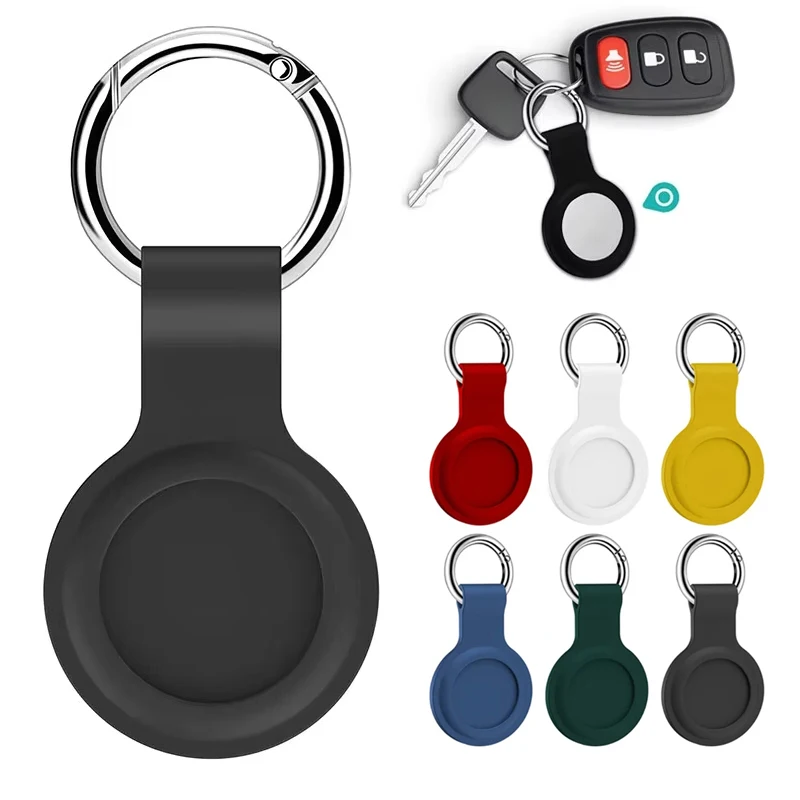 

Мягкий силиконовый чехол для Apple AirTag, защитный чехол, водонепроницаемый трекер Air Tag с брелоком для AirTags, аксессуар с защитой от царапин