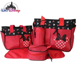 Disney's New Diaper Bag Handbag Cartoon Fashion Baby Bag Luxury Brand Women's Travel Handbag Large Capacity Multifunctional