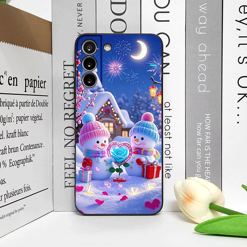 عيد الميلاد الشتاء لطيف ثلج زوجين قضية الهاتف لهواوي نوفا 13 12 11 برو 10 SE ماتي 40 برو زائد P60 P40 برو + 5G لينة يغطي #6