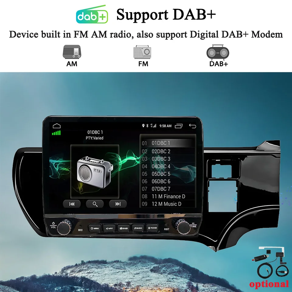 Android 14 8G Ram Car Autoradio GPS Navigation Tape Recorder For Aqua 2011 2012 2014 2017 Car Radio Music Video Audio Head Unit