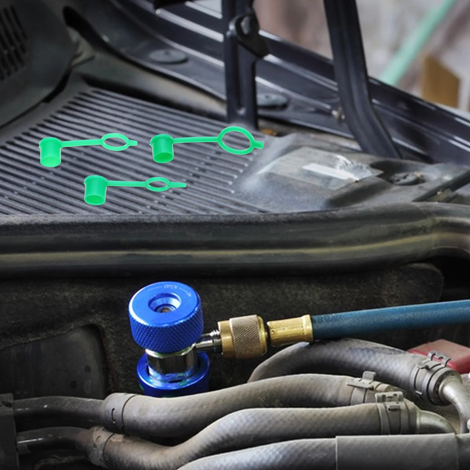 

150Pcs Green Grease Fitting Oil Cover Dust Protection Caps Plastic Protective Lid Assortment for Fittings Grease Fitting Caps