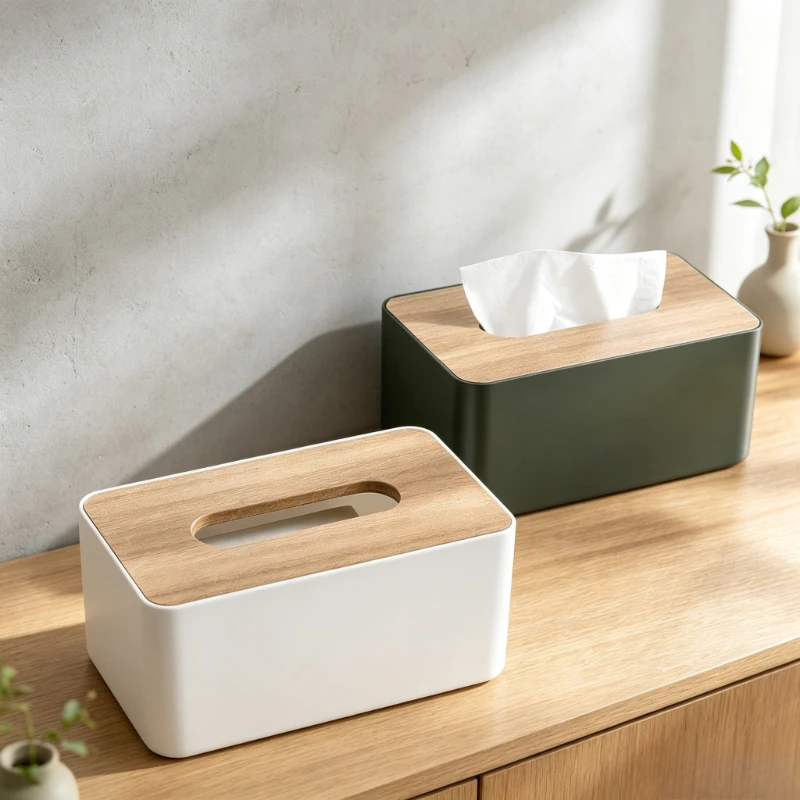 Desktop Tissue Box Thick Version Creative Napkin Case All-match Household Tissue Storage Box for Living Room