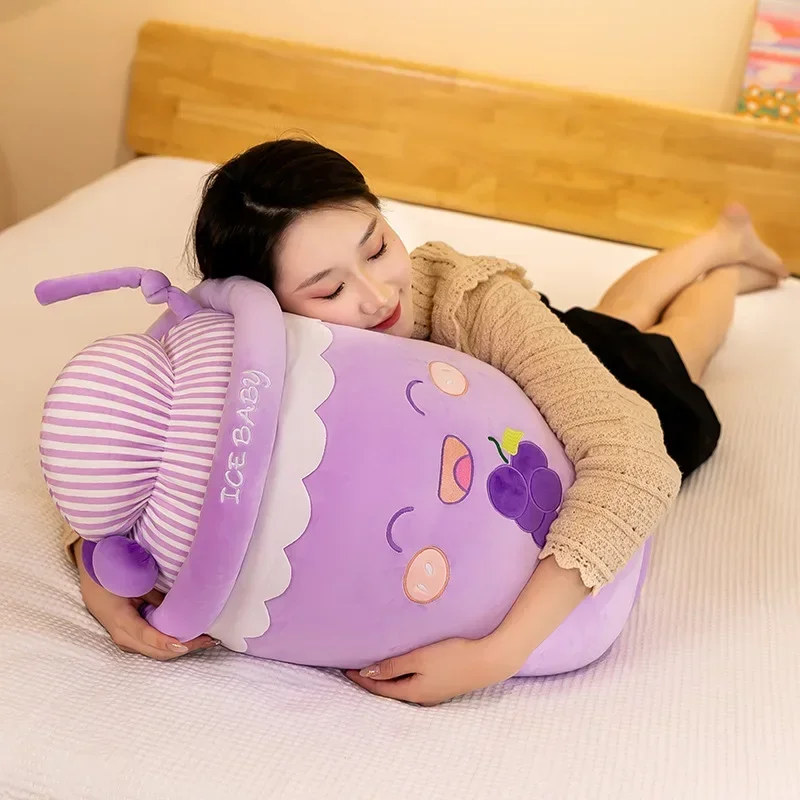 Ice and Snow Milk Tea Cup Pillow Plush Toy Doll Ice Cream Milk Tea Pendant Grabbing Machine Doll Children's Gift