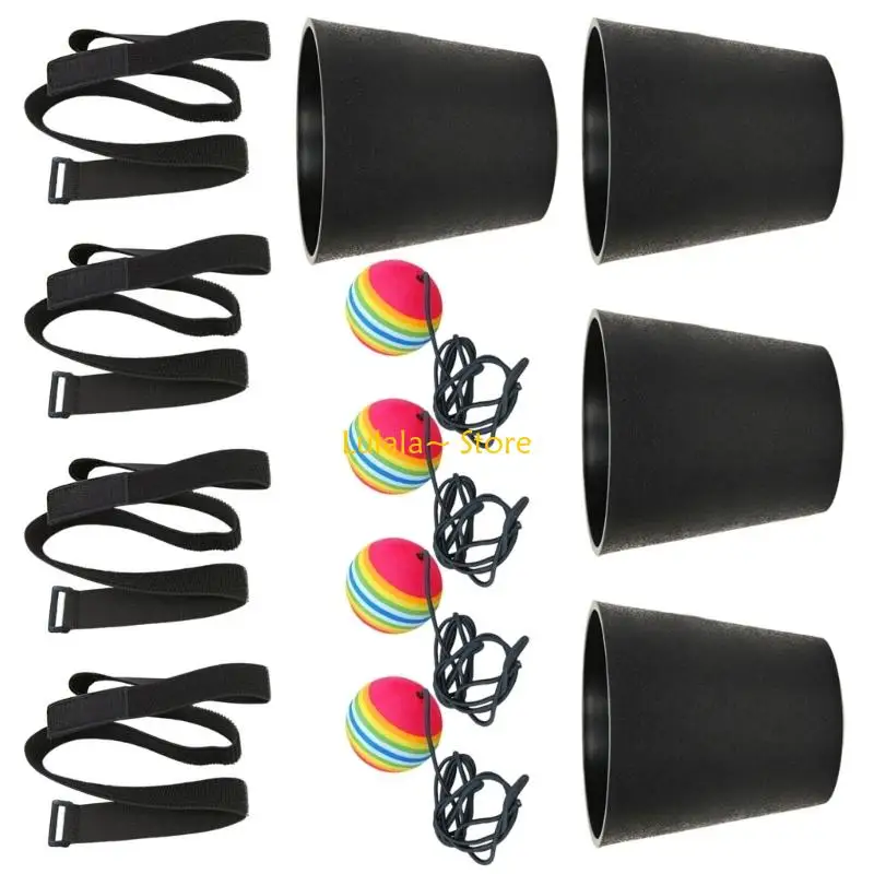 

Y4QA Durable Outdoor Rocking Bucket Game Set For Camping Parties Lightweight Construction