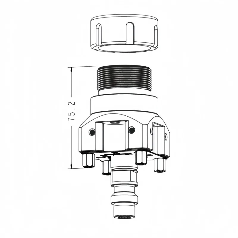 EROWA ER-008566 ITS 50 Stainless Steel ER32 Collet Chuck 0.005mm for EDM Round Material