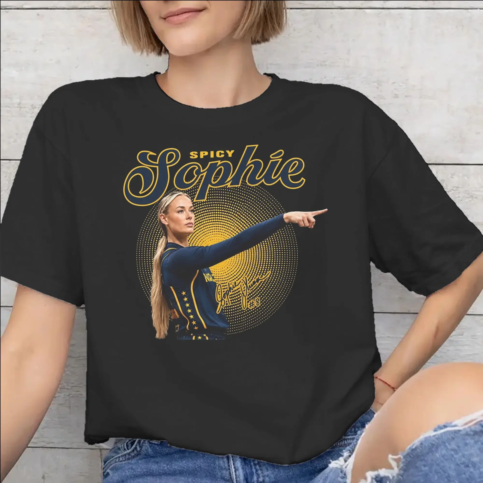 Sophie Cunningham Point Good Meme  Merch Men Women T Shirt Cotton Tee Print  T-shirt Clothes
