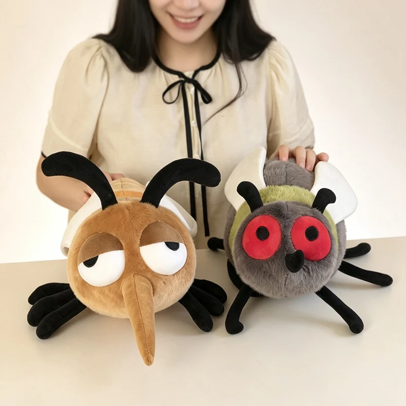 40/58cm Kawaii Mosquitoes Flies Plush Toys Lovely Insect Dolls Stuffed Soft Animal Toy Creative Gift