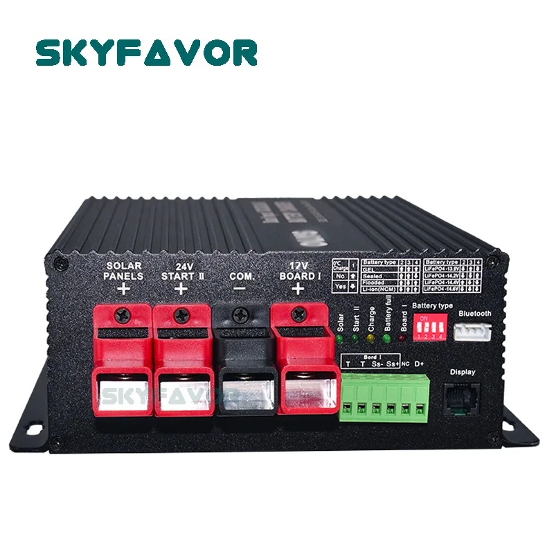 Trending products DC TO DC charger 12V TO 24V 25A smart fast mppt solar 30A auto battery to battery charger 12V RV charger